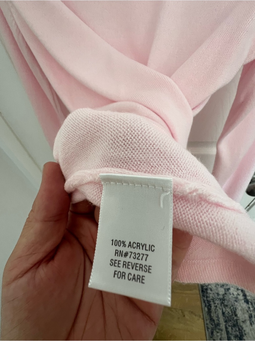croft & barrow Light Pink V-Neck Women's Sweater - Picture 5 of 8